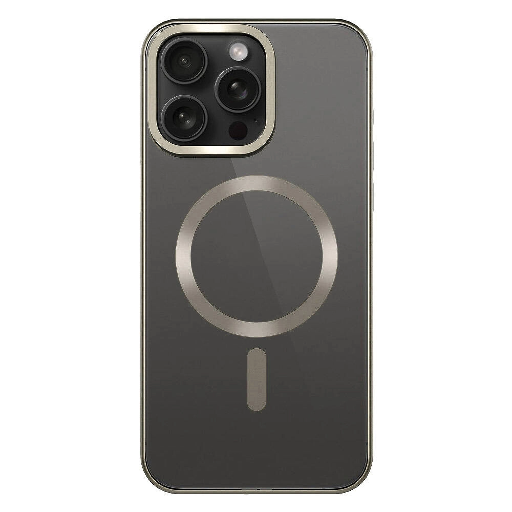 iPhone Uyumlu 15 Pro Max Kılıf Mat Tasarımlı M-safe Wireless Şarj Özellikli Zore Mat Setro Kapak