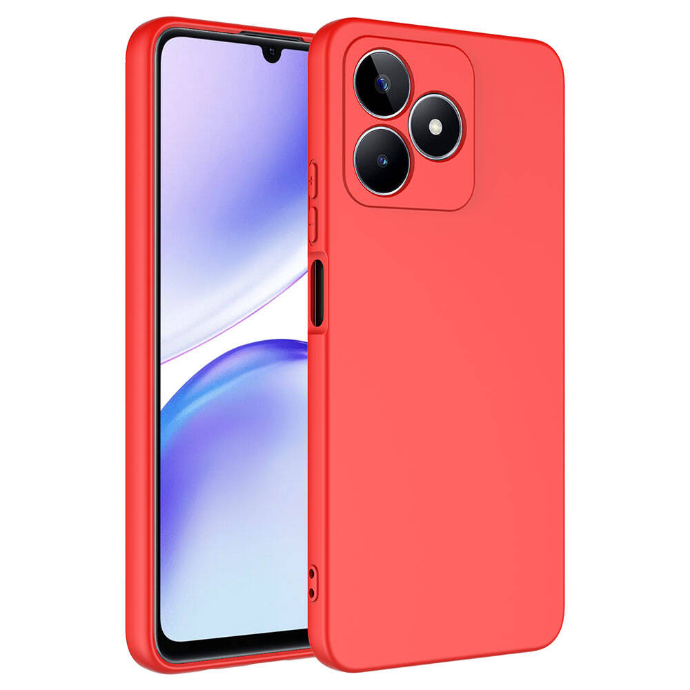 Realme C53 Kılıf Zore Mara Lansman Kapak-Kırmızı