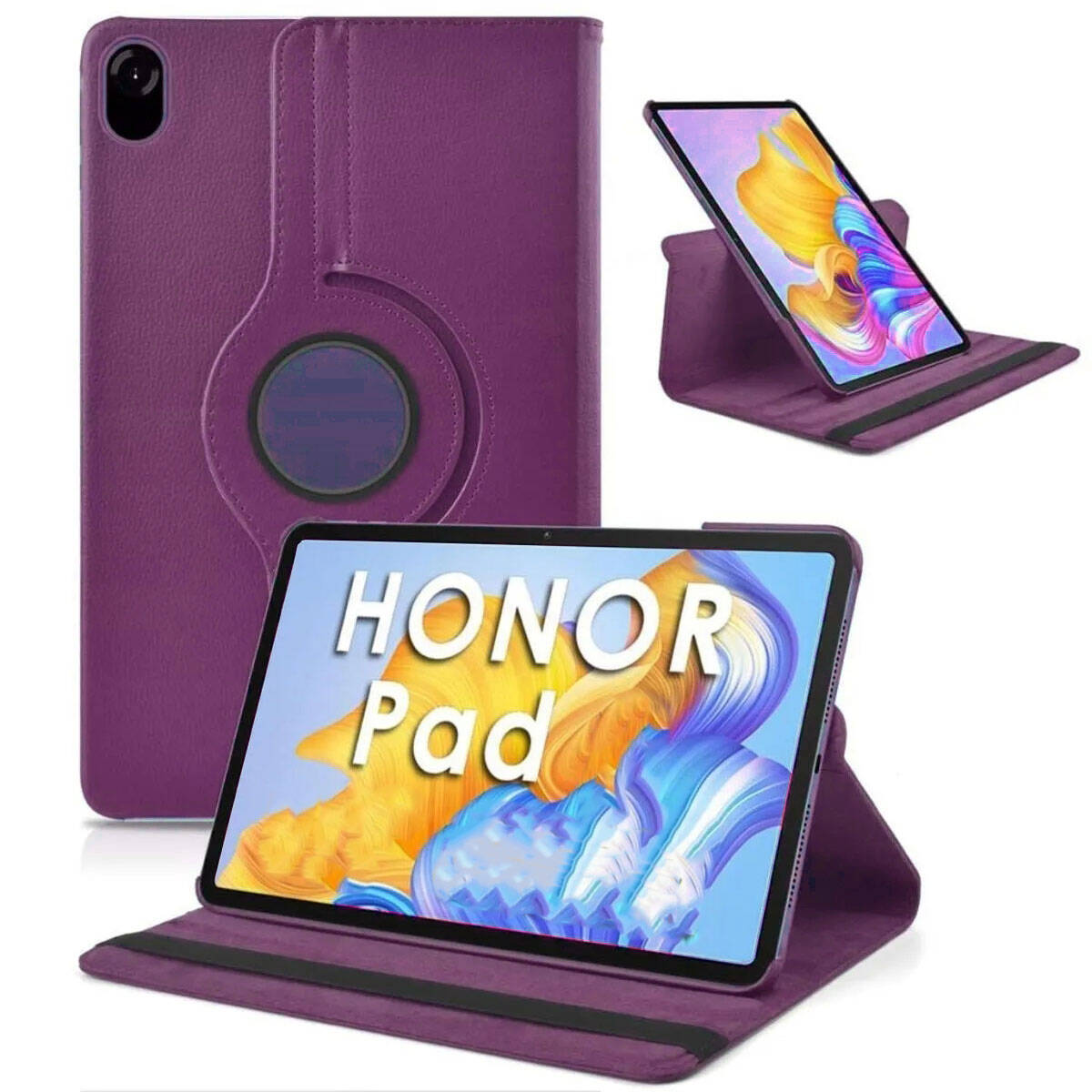 Huawei Uyumlu Honor Pad X9 11.5’ Zore Dönebilen Standlı Kılıf-Mor