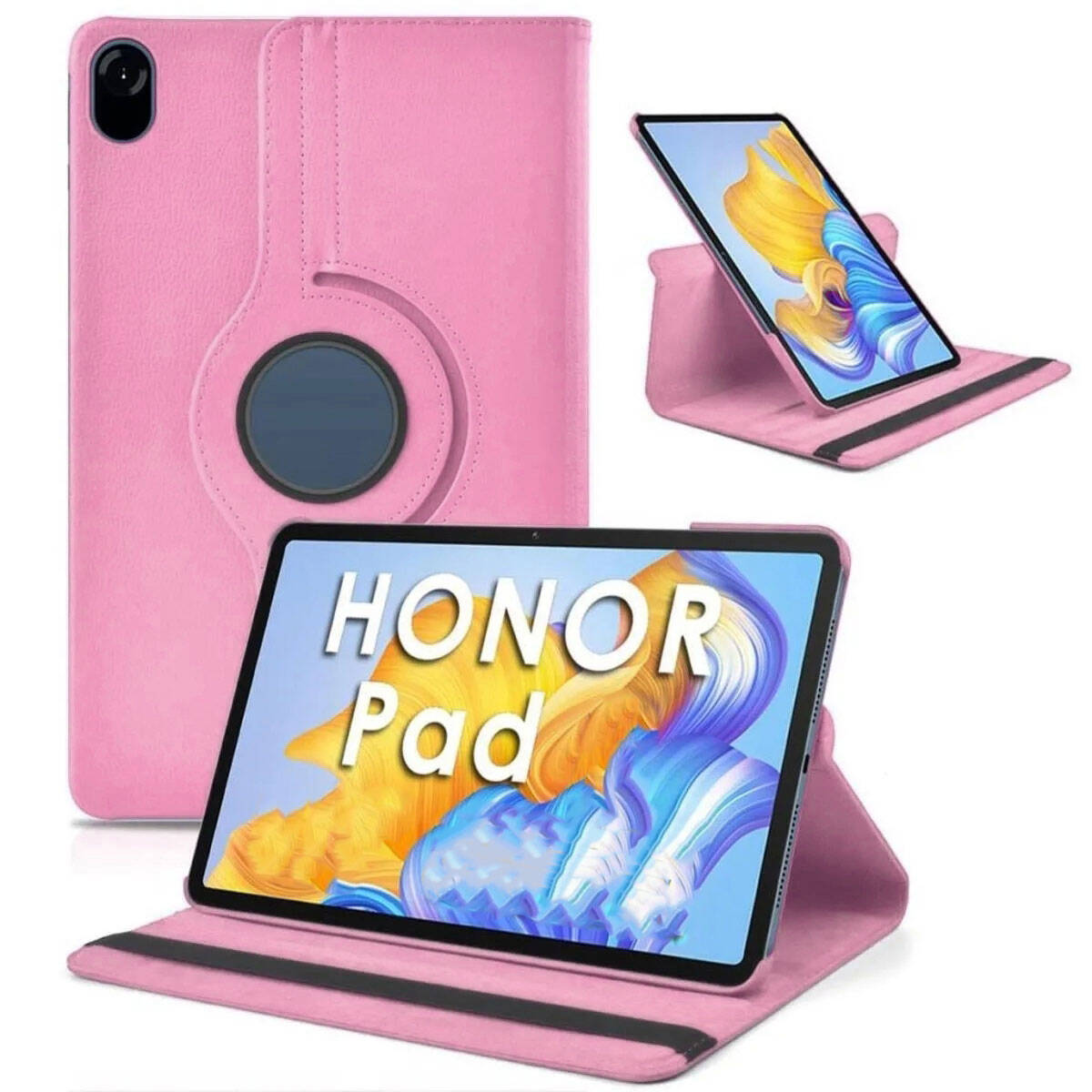 Huawei Uyumlu Honor Pad X8 Pro 11.5’ Zore Dönebilen Standlı Kılıf-Pembe