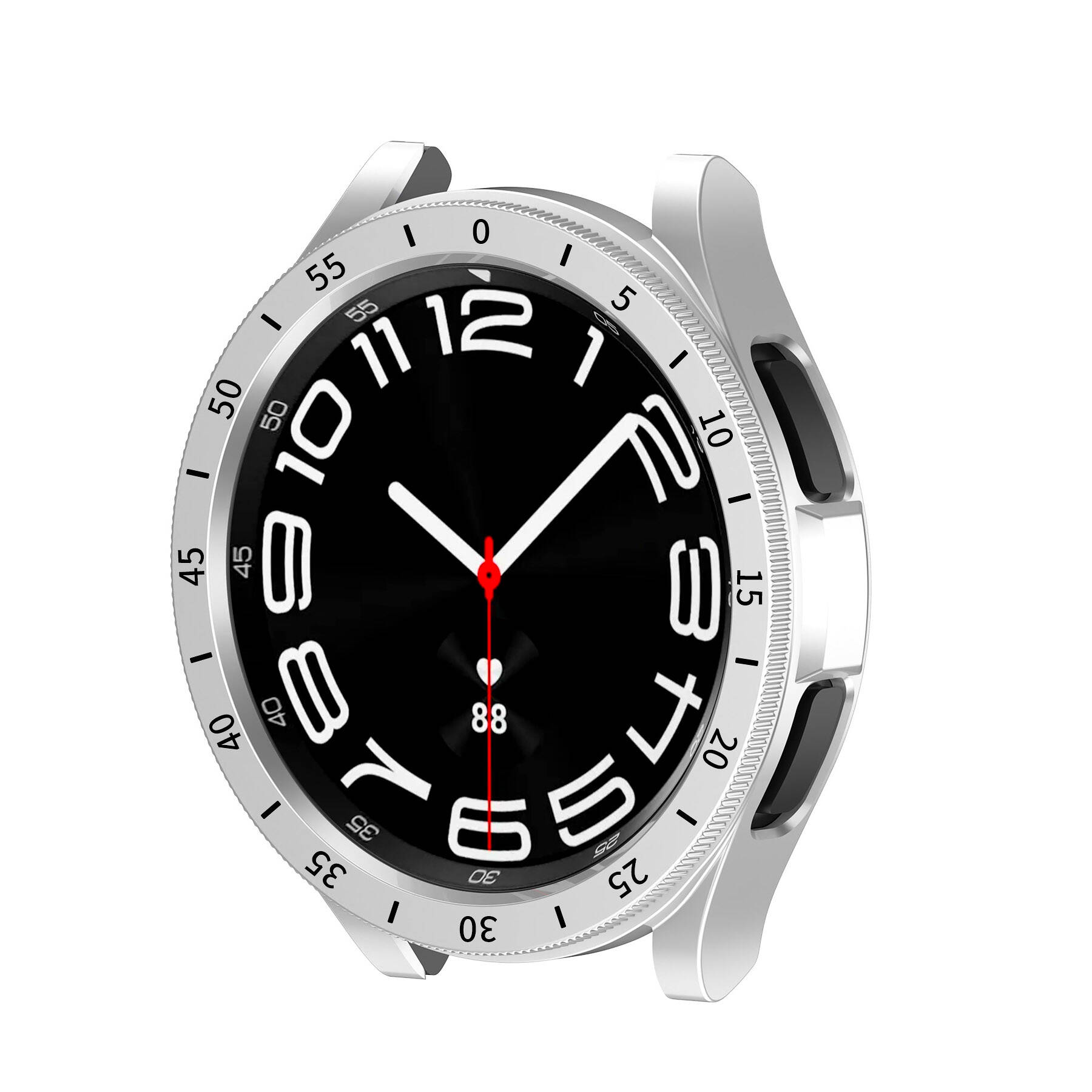 Galaxy Uyumlu Watch 6 Classic 47mm Sert PC Kasa ve Ekran Koruyucu Zore Sport Watch Gard 29-Beyaz