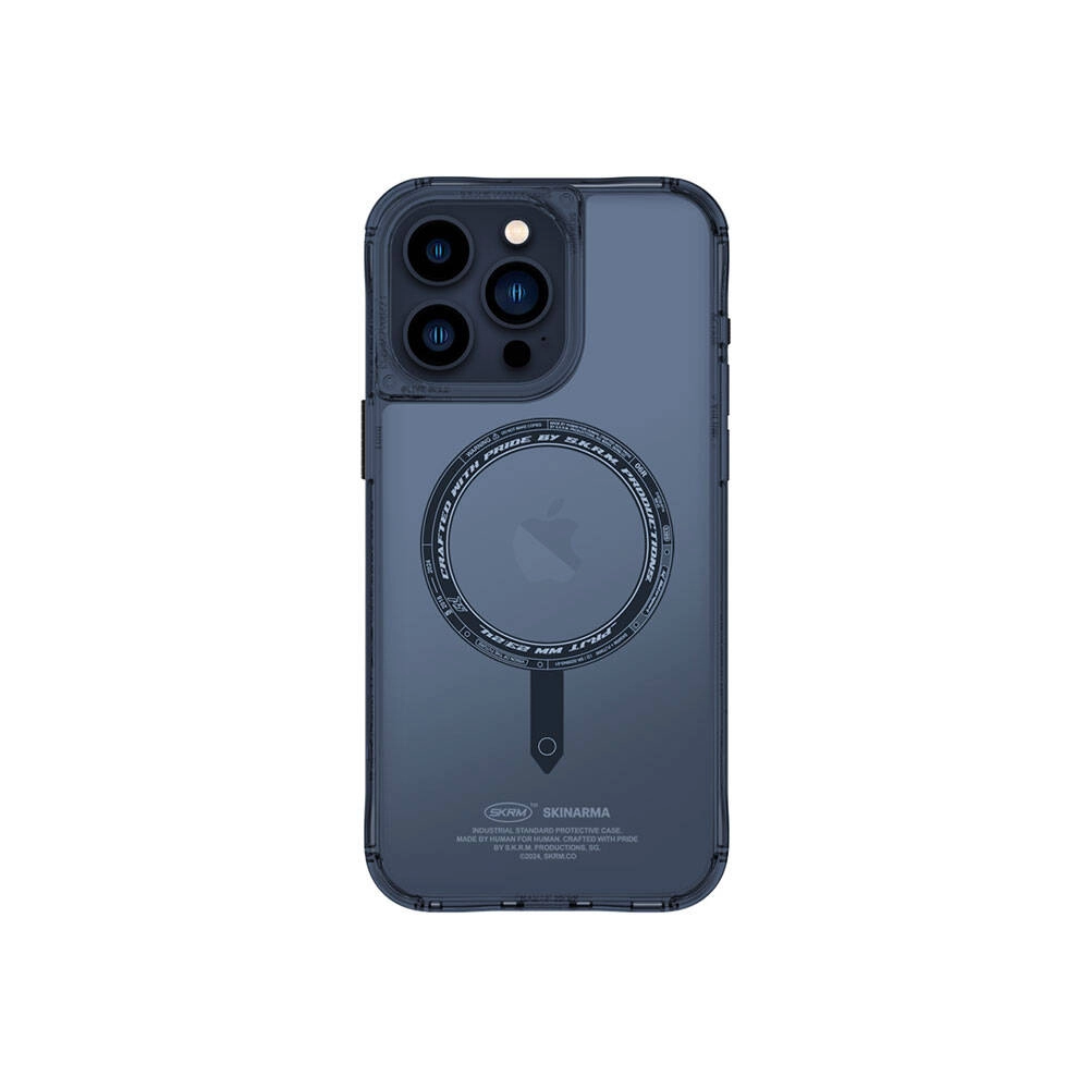 iPhone Uyumlu 15 Pro Kılıf SkinArma Şeffaf M-safe Şarj Özellikli Kado Kartlıklı Saido Kapak