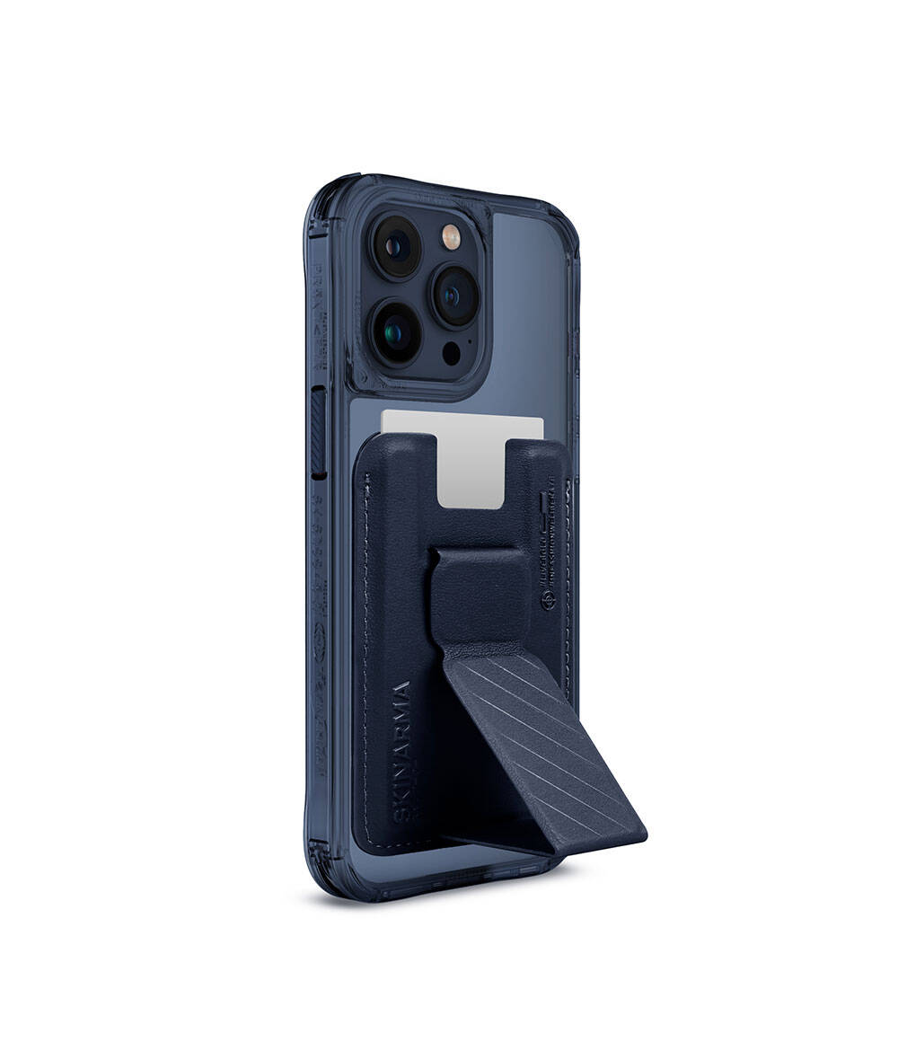 iPhone Uyumlu 15 Pro Max Kılıf SkinArma Şeffaf M-safe Şarj Özellikli Kado Kartlıklı Saido Kapak