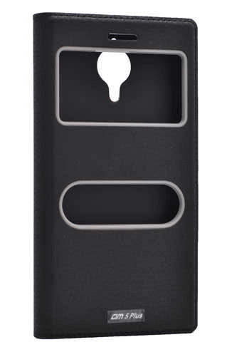 General Mobile 5 Plus Kılıf Zore Dolce Kapaklı Kılıf-Siyah