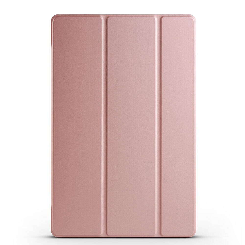 Galaxy Uyumlu Tab S9 Zore Smart Kapak Standlı 1-1 Kılıf-Rose gold