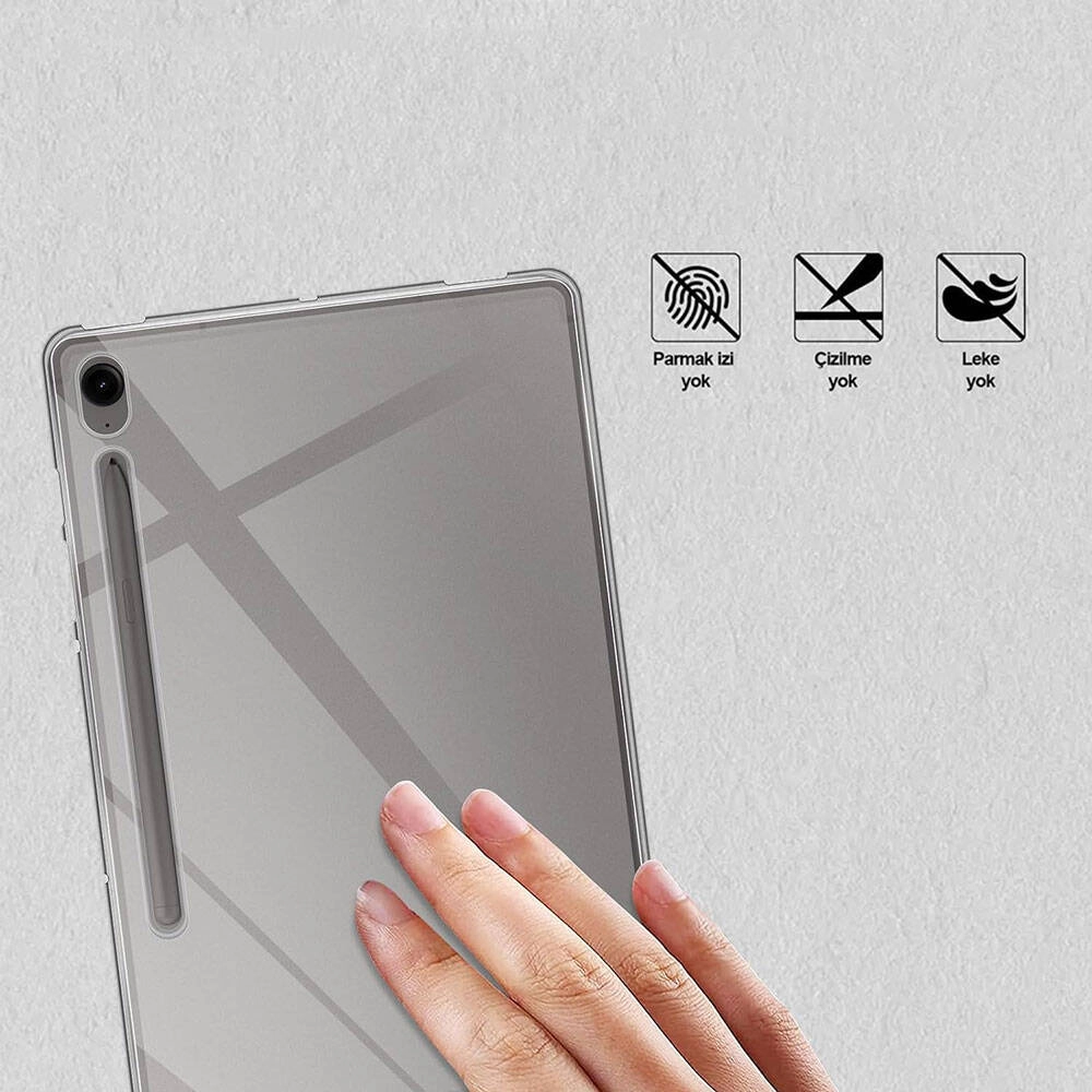 Galaxy Uyumlu Tab S9 FE Kılıf Zore Tablet Süper Silikon Kapak
