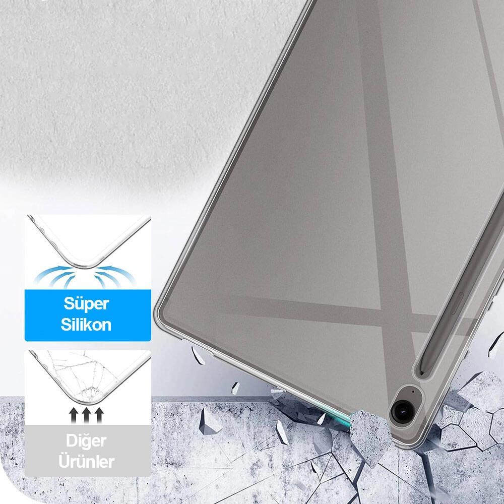 Galaxy Uyumlu Tab S9 FE Kılıf Zore Tablet Süper Silikon Kapak