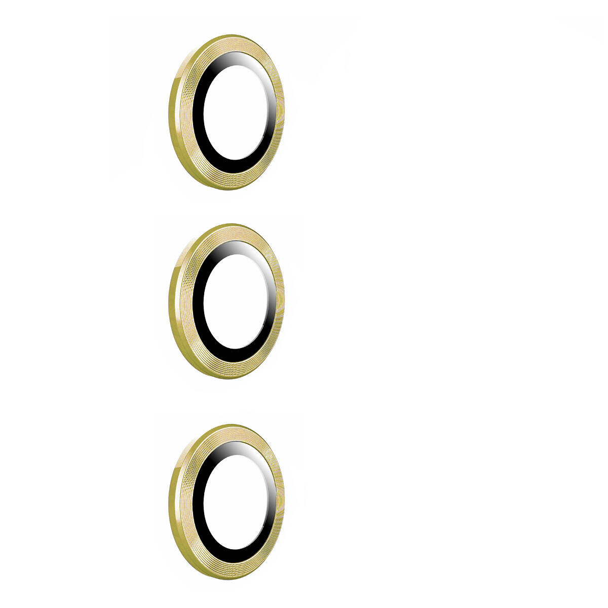 Galaxy Uyumlu S23 FE Zore Kamera Lens Koruyucu Cam Filmi-Gold
