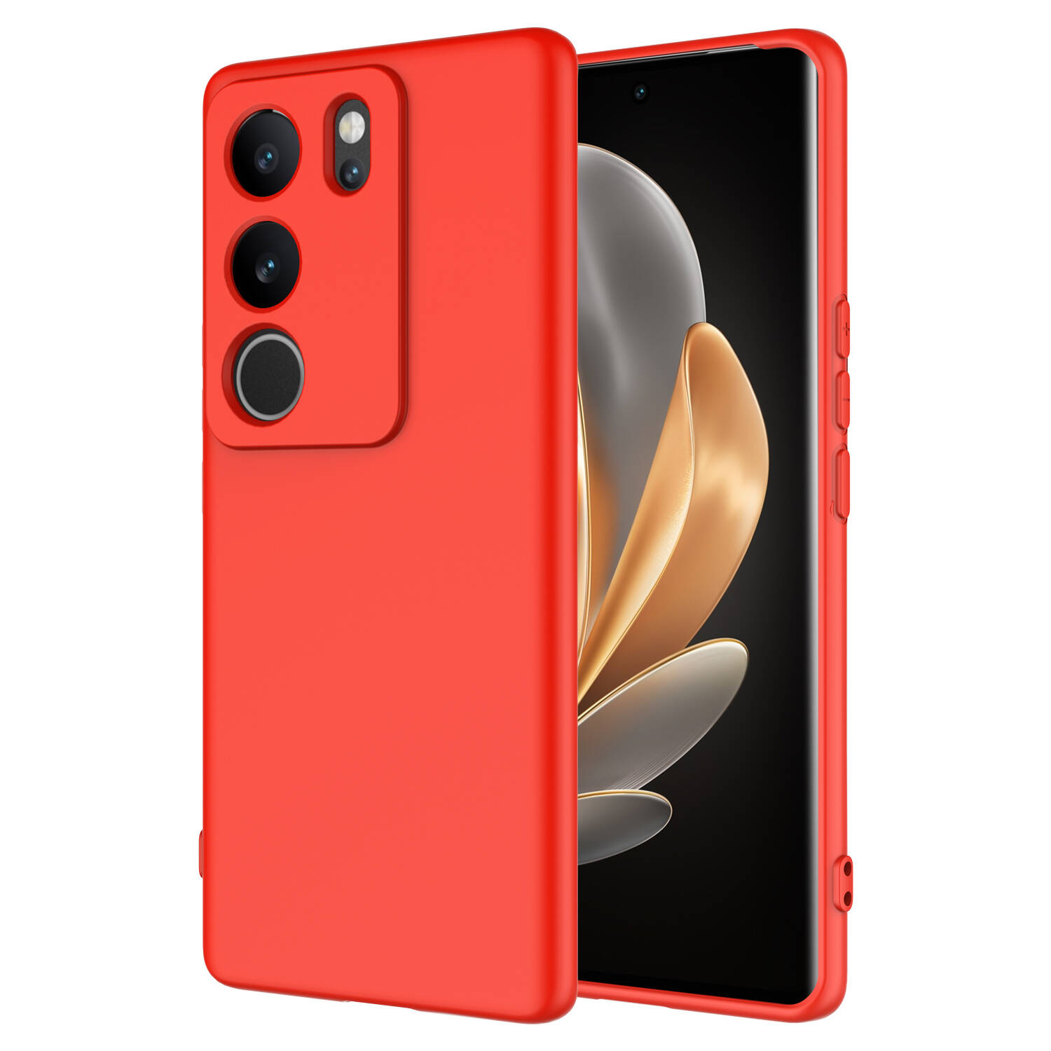 Vivo V29 5G Kılıf Zore Mara Lansman Kapak-Kırmızı