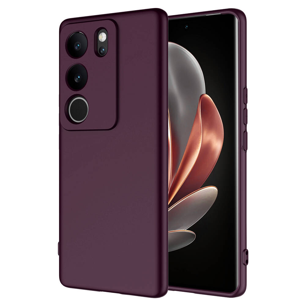 Vivo V29 5G Kılıf Zore Mara Lansman Kapak-Koyu mor