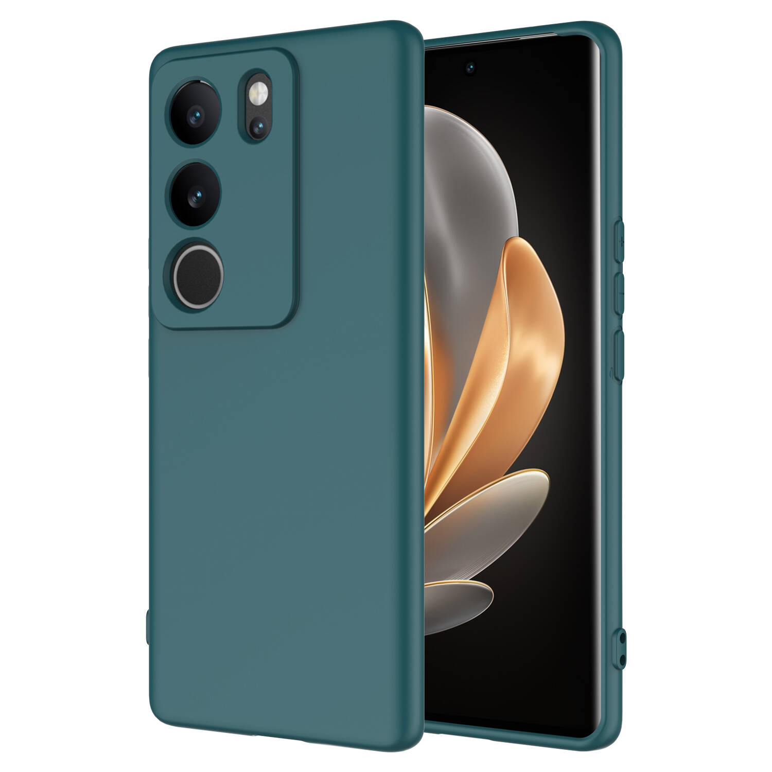 Vivo V29 5G Kılıf Zore Mara Lansman Kapak-Koyu yeşil
