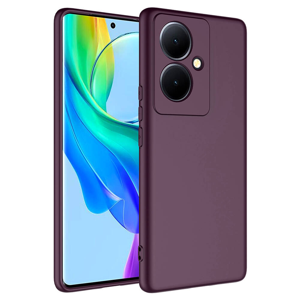 Vivo V29 Lite 5G Kılıf Zore Mara Lansman Kapak-Koyu mor