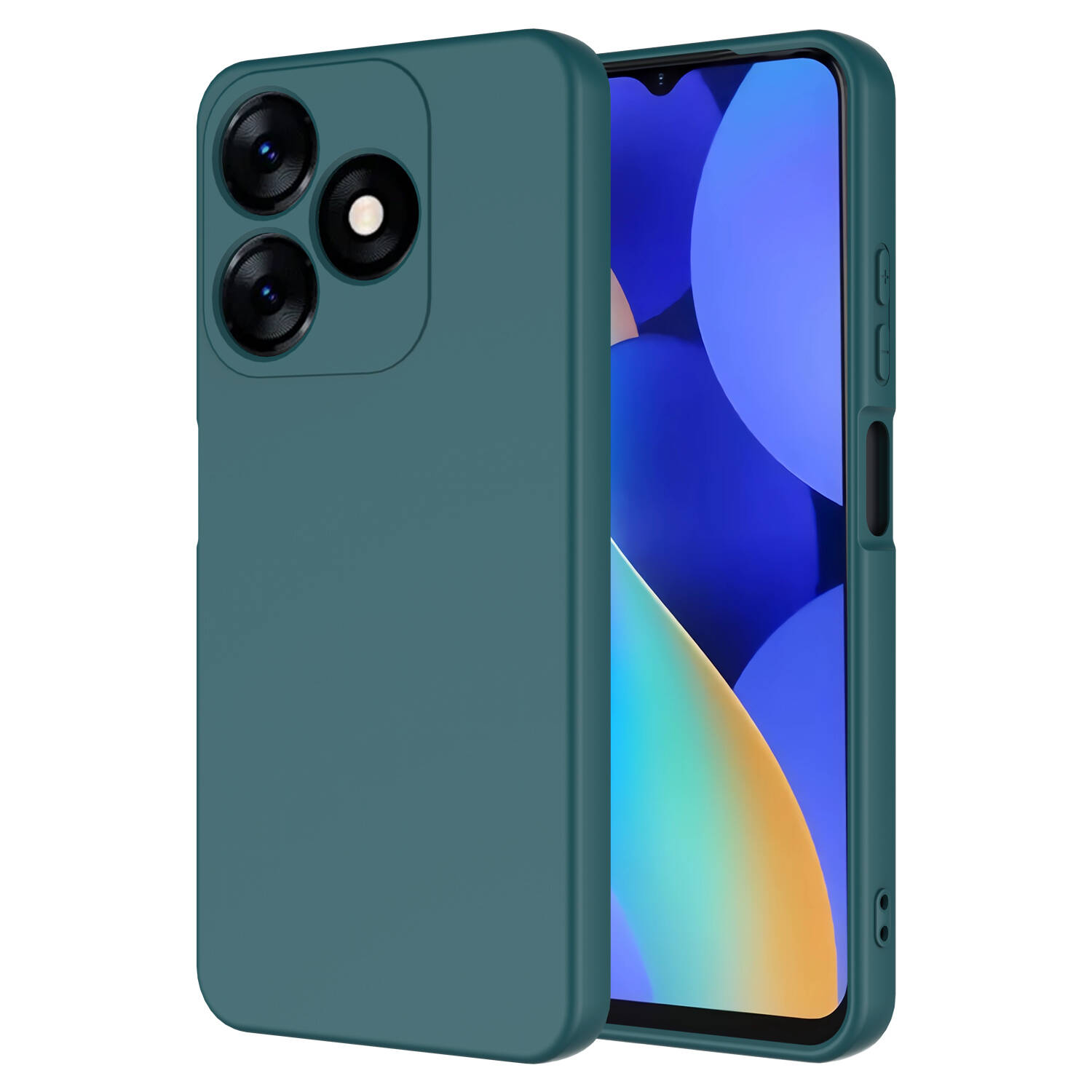 Tecno Spark 10 4G Kılıf Zore Mara Lansman Kapak-Koyu yeşil