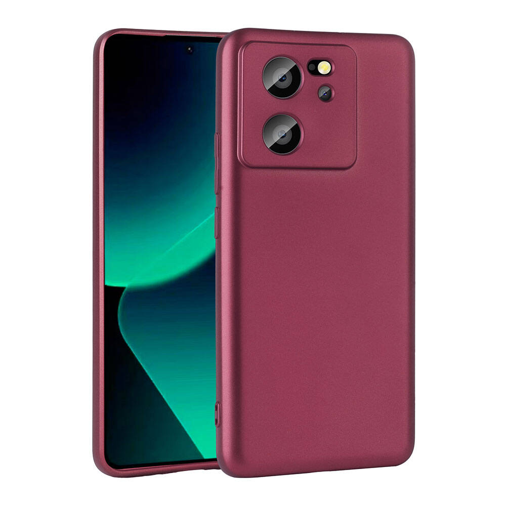 Xiaomi Uyumlu  Mi 13T Kılıf Zore Premier Silikon Kapak-Mürdüm