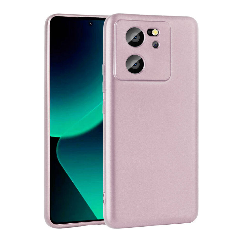 Xiaomi Uyumlu  Mi 13T Kılıf Zore Premier Silikon Kapak-Rose gold