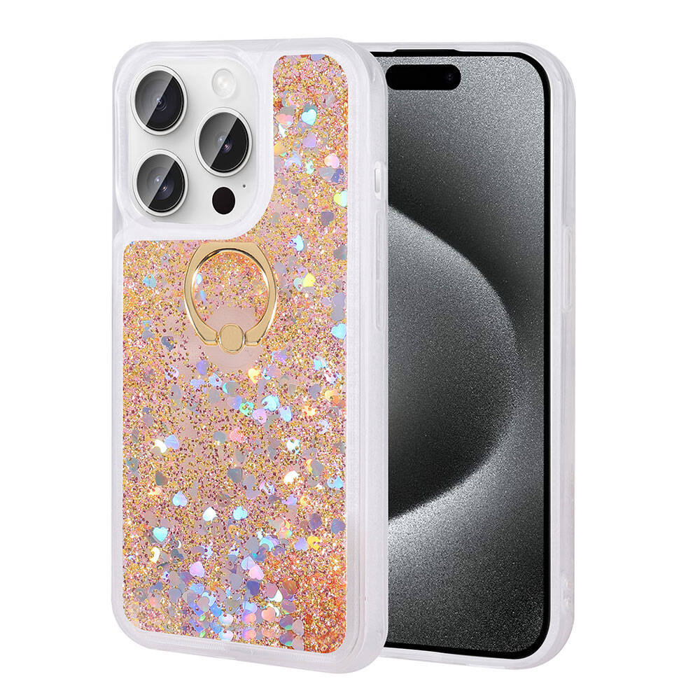 iPhone Uyumlu 15 Pro Kılıf Zore Milce Kapak-Gold