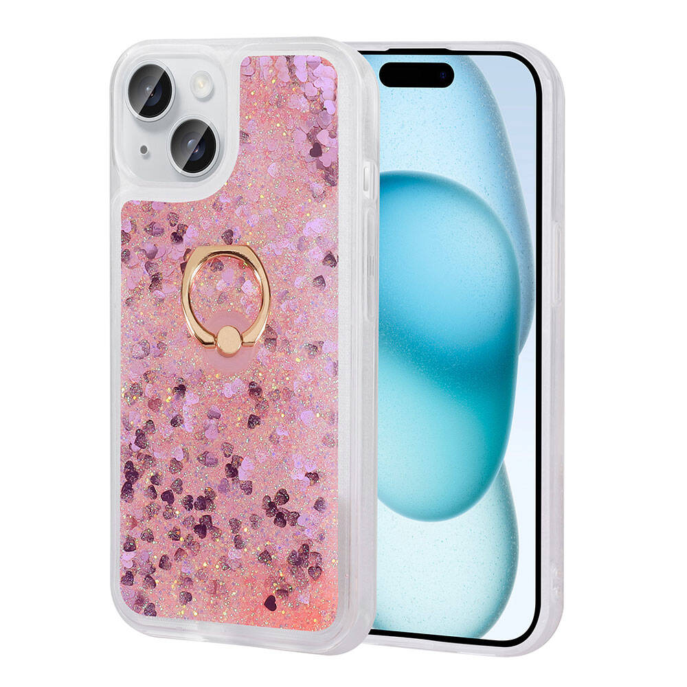 iPhone Uyumlu 15 Plus Kılıf Zore Milce Kapak-Pembe