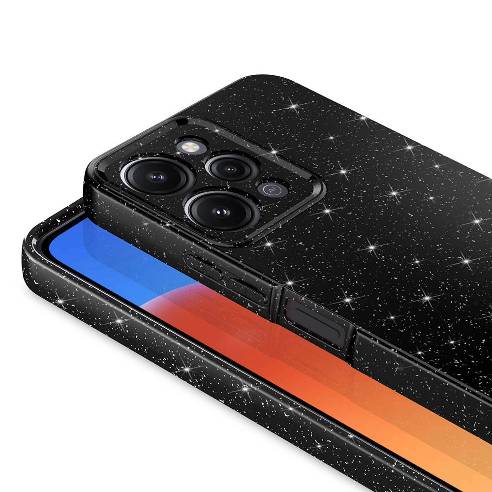 Xiaomi Uyumlu  Redmi 12 Kılıf Kamera Korumalı Simli Lüks Zore Koton Kapak