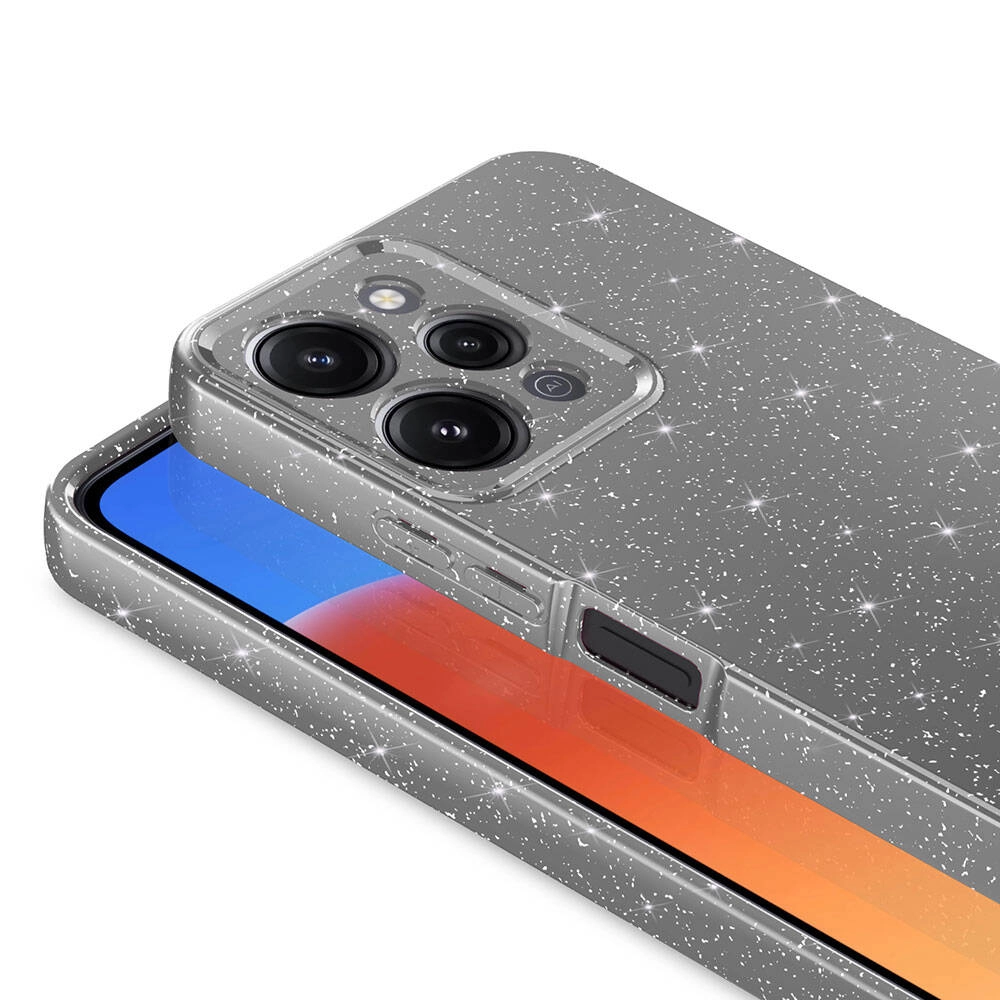 Xiaomi Uyumlu  Redmi 12 Kılıf Kamera Korumalı Simli Lüks Zore Koton Kapak