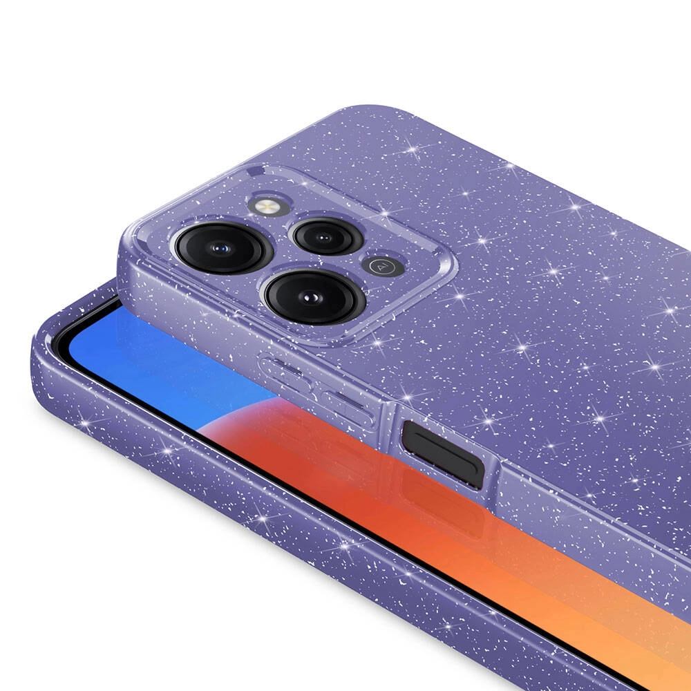 Xiaomi Uyumlu  Redmi 12 Kılıf Kamera Korumalı Simli Lüks Zore Koton Kapak