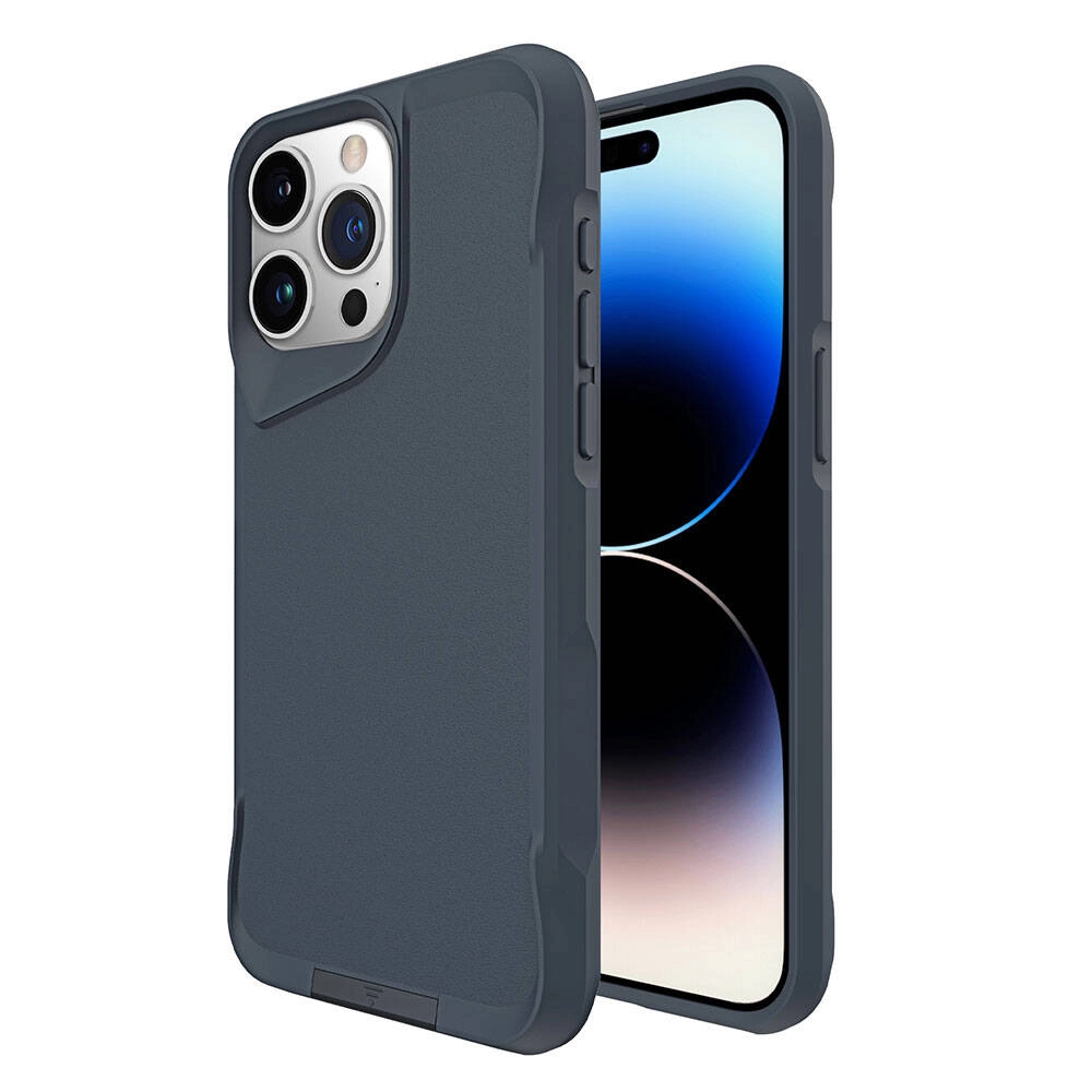 iPhone Uyumlu 15 Pro Max Kılıf Zore Airbag Kenarlı T-Max Mat Standlı Kapak