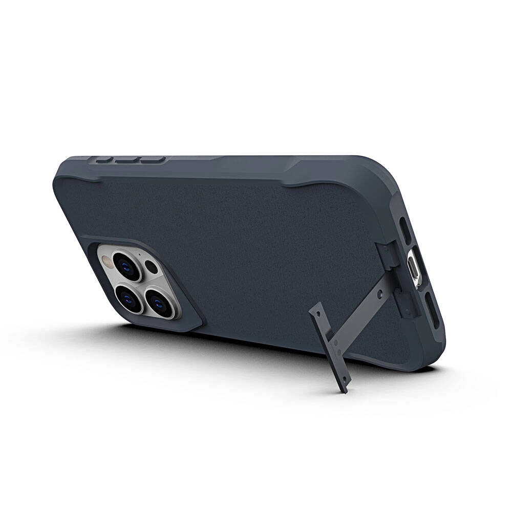 iPhone Uyumlu 15 Pro Max Kılıf Zore Airbag Kenarlı T-Max Mat Standlı Kapak