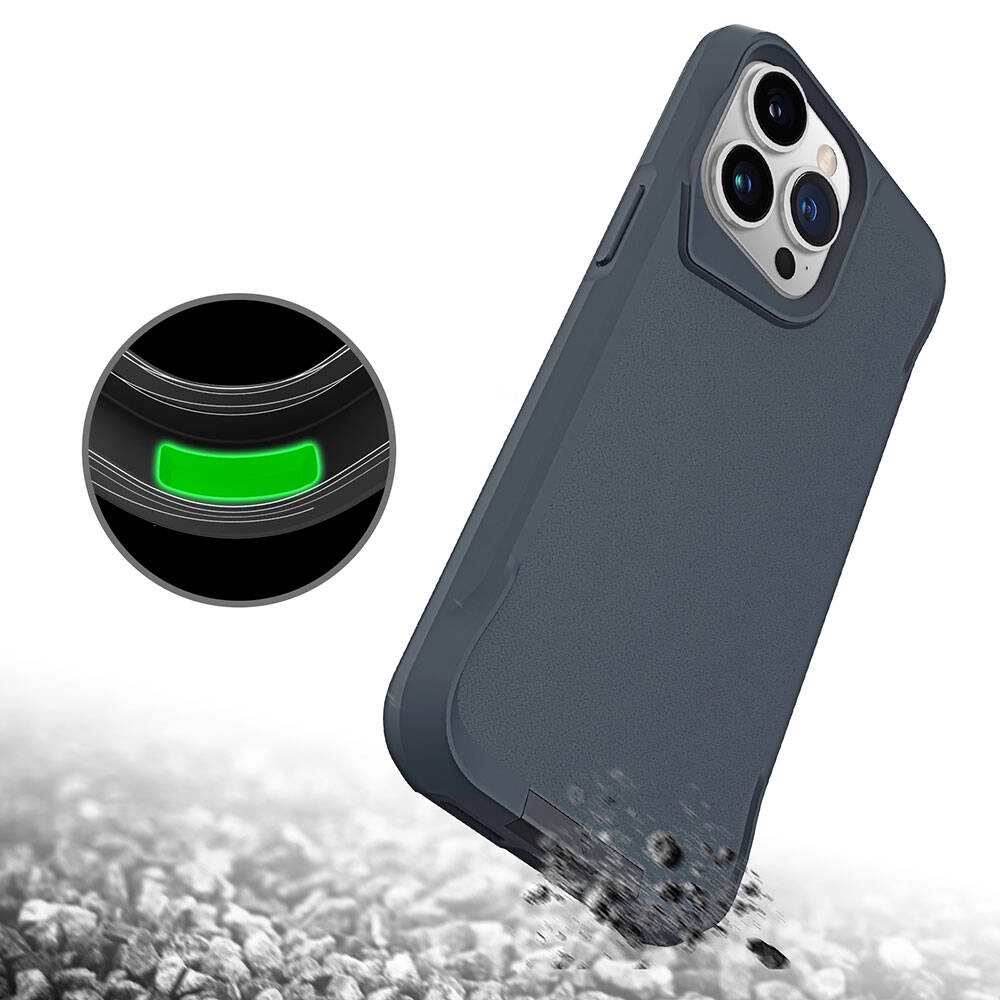 iPhone Uyumlu 15 Pro Max Kılıf Zore Airbag Kenarlı T-Max Mat Standlı Kapak