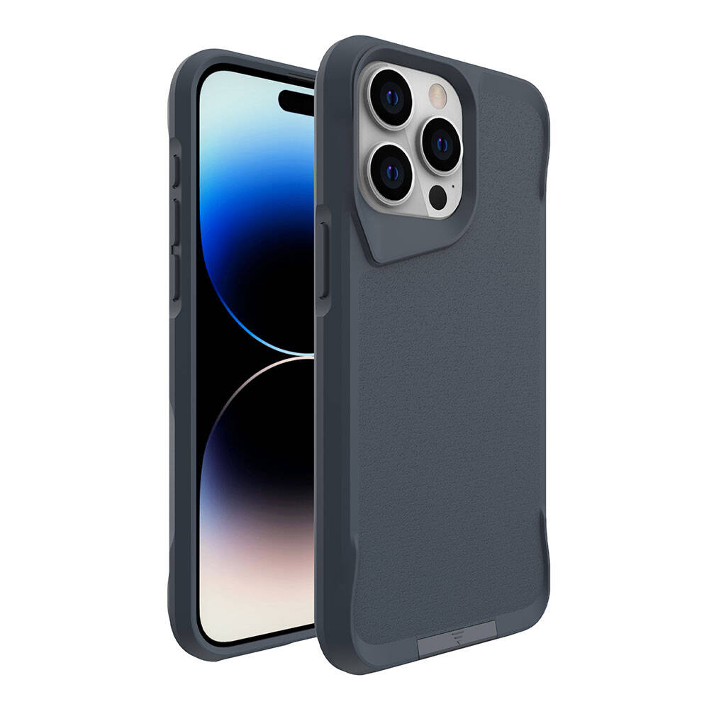 iPhone Uyumlu 15 Pro Max Kılıf Zore Airbag Kenarlı T-Max Mat Standlı Kapak