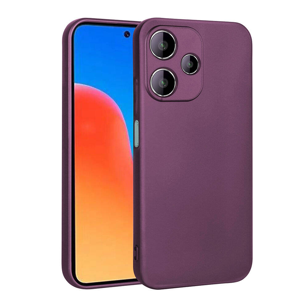 Xiaomi Uyumlu  Redmi 12 5G Kılıf Zore Premier Silikon Kapak-Mürdüm