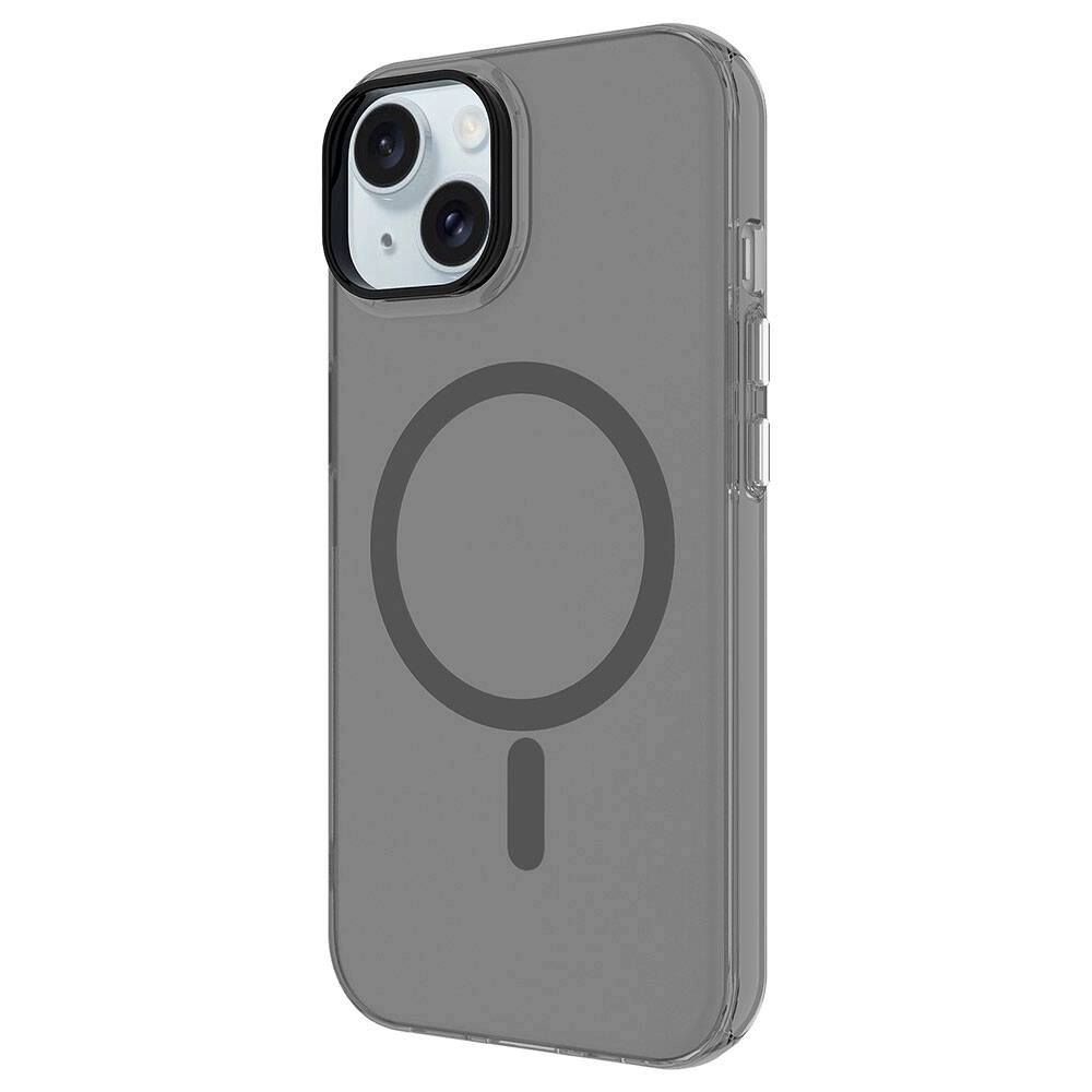 iPhone Uyumlu 15 Kılıf Zore M-safe Şarj Özellikli Buzlu Transparan C-Pro Sert Kapak