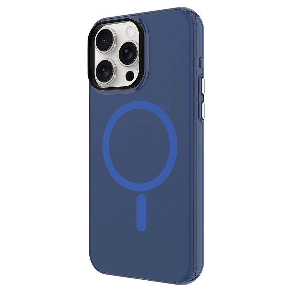 iPhone Uyumlu 15 Pro Max Kılıf Zore M-safe Şarj Özellikli Buzlu Transparan C-Pro Sert Kapak