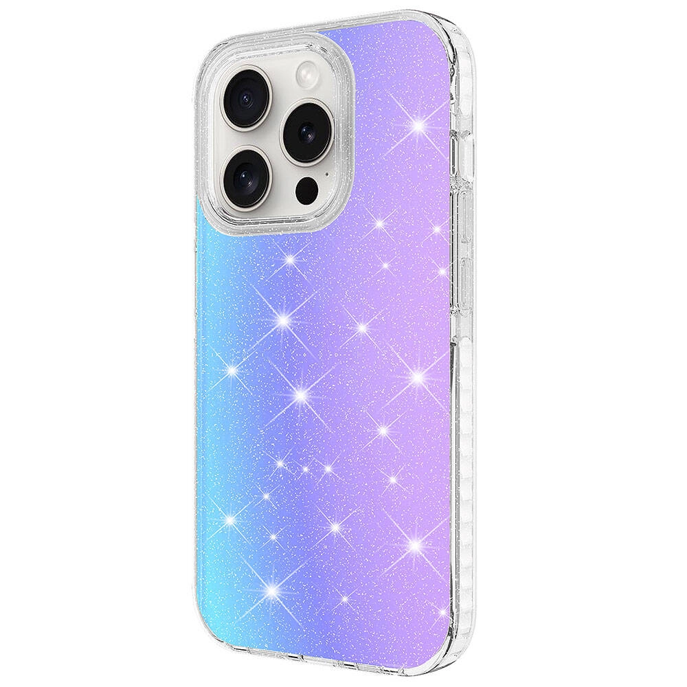 iPhone Uyumlu 15 Pro Kılıf Parlak Renk Geçişli Zore Velle Kapak