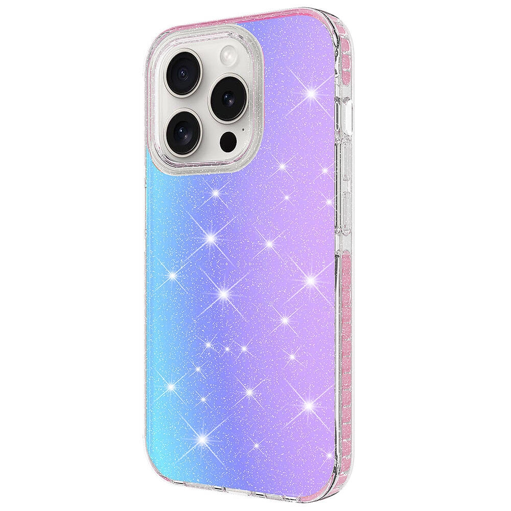 iPhone Uyumlu 15 Pro Max Kılıf Parlak Renk Geçişli Zore Velle Kapak