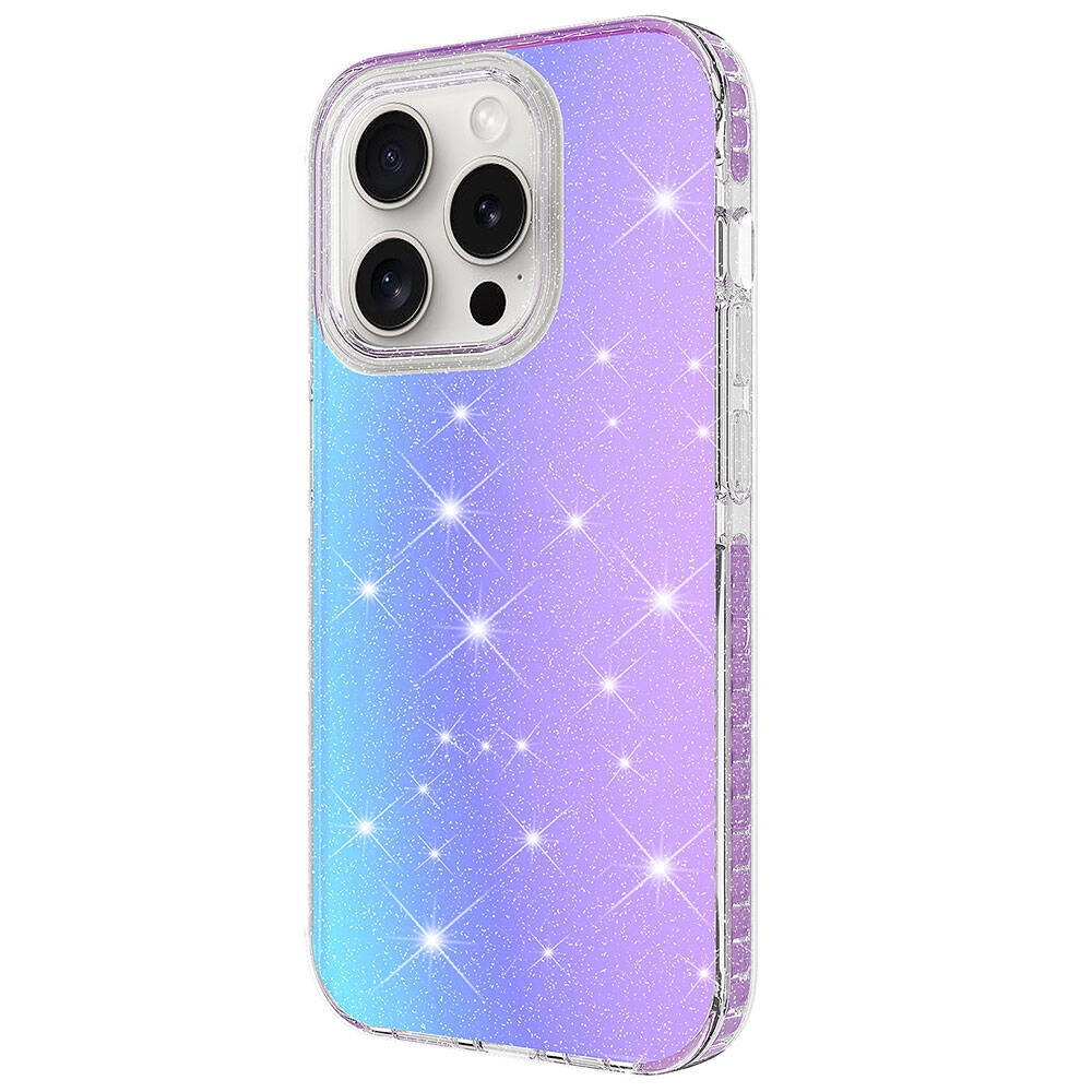 iPhone Uyumlu 15 Pro Max Kılıf Parlak Renk Geçişli Zore Velle Kapak