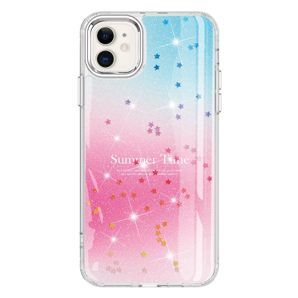 iPhone Uyumlu 11 Kılıf Simli Desenli Parlak Zore Task Kapak