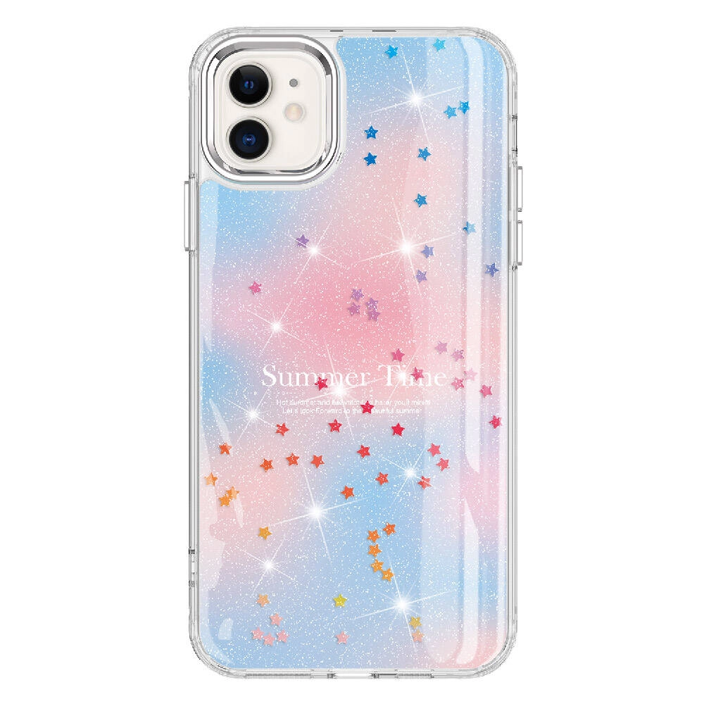 iPhone Uyumlu 11 Kılıf Simli Desenli Parlak Zore Task Kapak