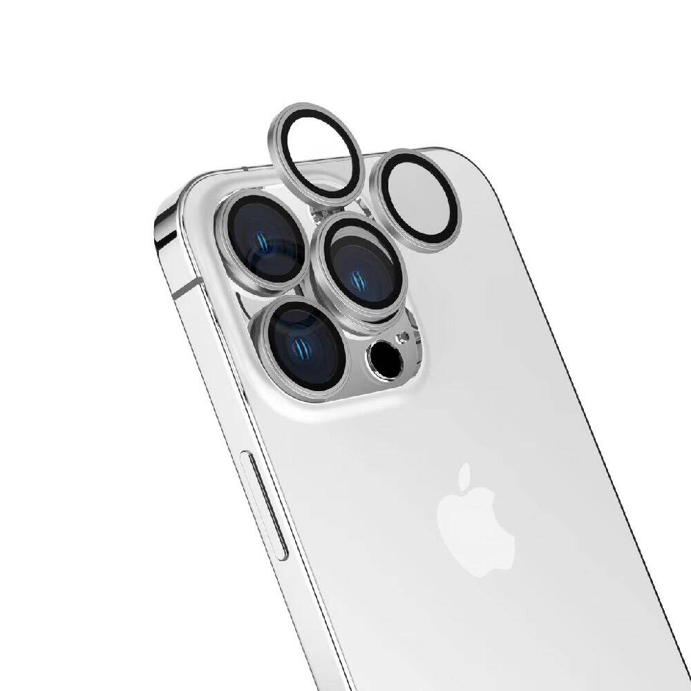 iPhone Uyumlu 15 Pro Zore Safir CL-15 Parmak İzi Bırakmayan Anti-Reflective Kamera Lens Koruyucu