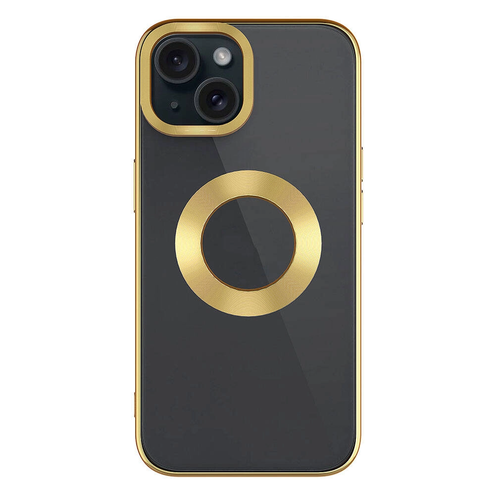 iPhone Uyumlu 15 Kılıf Tek Kamera Çerçeveli Logo Gösteren Zore Omega Kapak