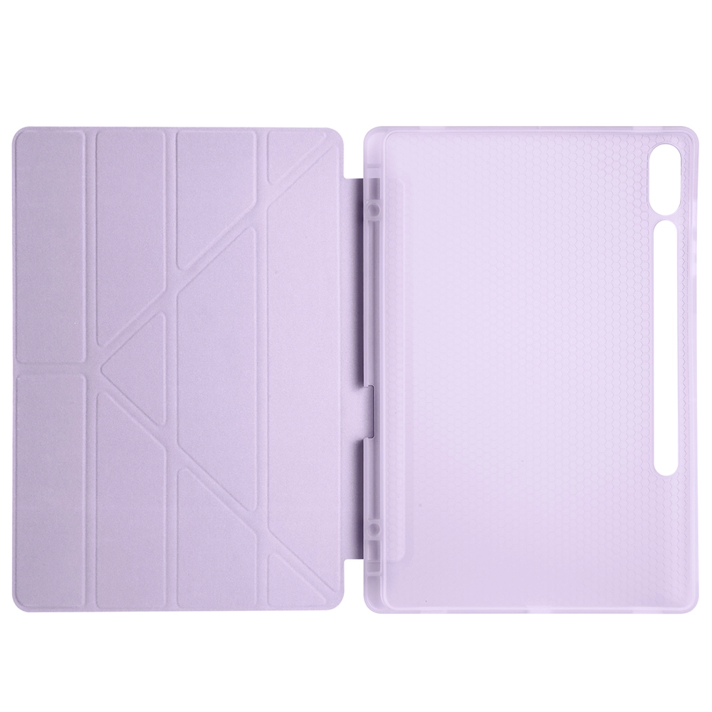 Galaxy Uyumlu Tab S9 Plus Kılıf Zore Tri Folding Kalem Bölmeli Standlı Kılıf