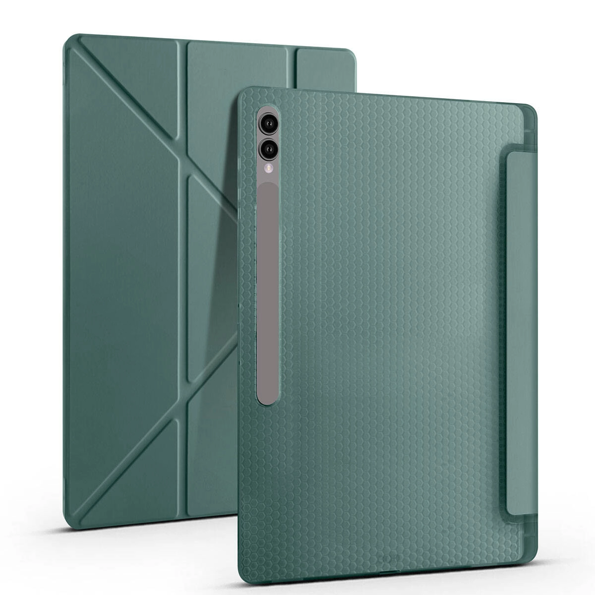 Galaxy Uyumlu Tab S9 Ultra Kılıf Zore Tri Folding Kalem Bölmeli Standlı Kılıf