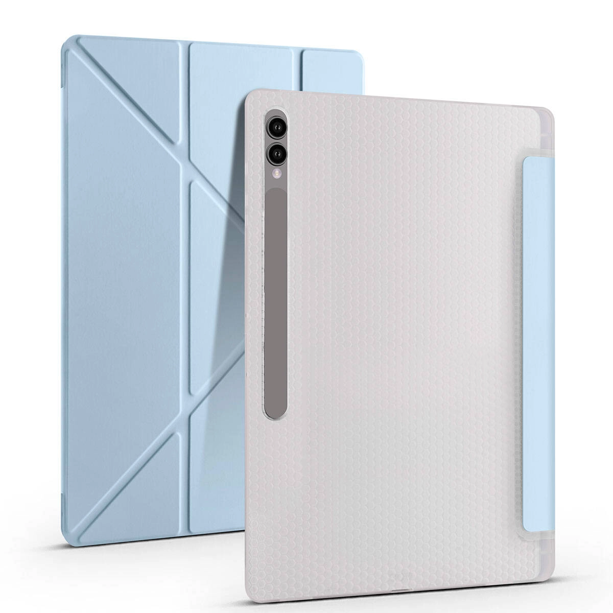 Galaxy Uyumlu Tab S9 Ultra Kılıf Zore Tri Folding Kalem Bölmeli Standlı Kılıf