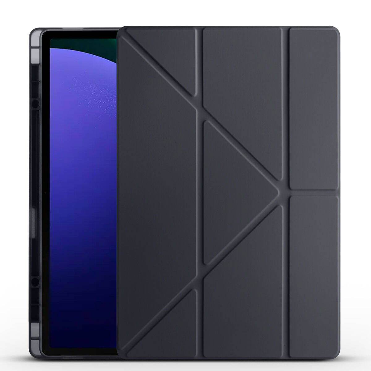 Galaxy Uyumlu Tab S9 Ultra Kılıf Zore Tri Folding Kalem Bölmeli Standlı Kılıf