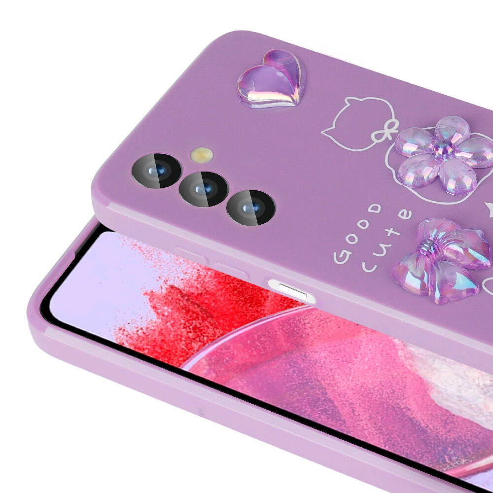 Galaxy Uyumlu M34 5G Kılıf Kabartma Figürlü Parlak Zore Toys Silikon Kapak