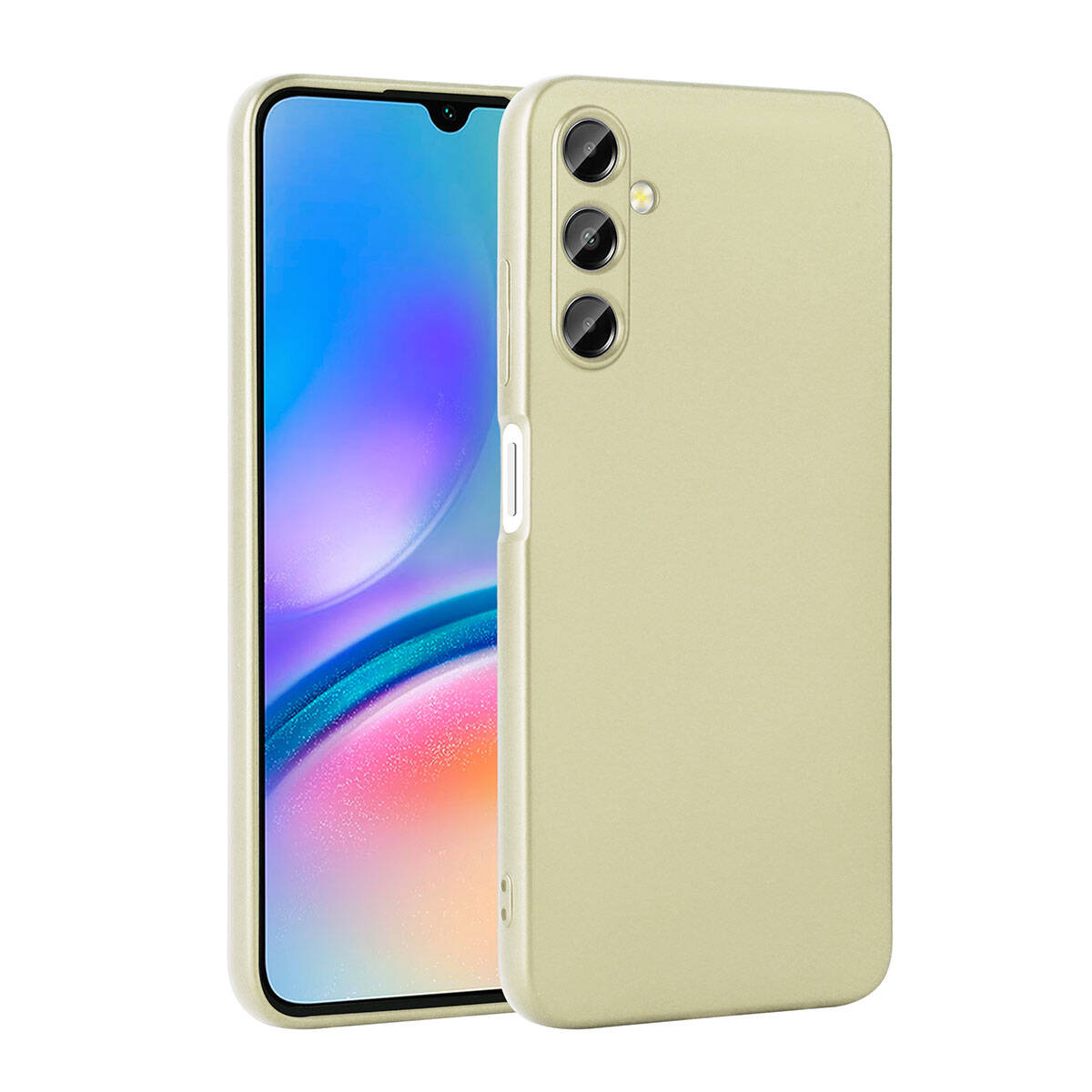 Galaxy Uyumlu A05S Kılıf Zore Premier Silikon Kapak-Gold
