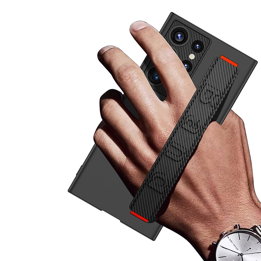 Galaxy Uyumlu S24 Ultra Kılıf Standlı El Tutacaklı Zore Band Kapak