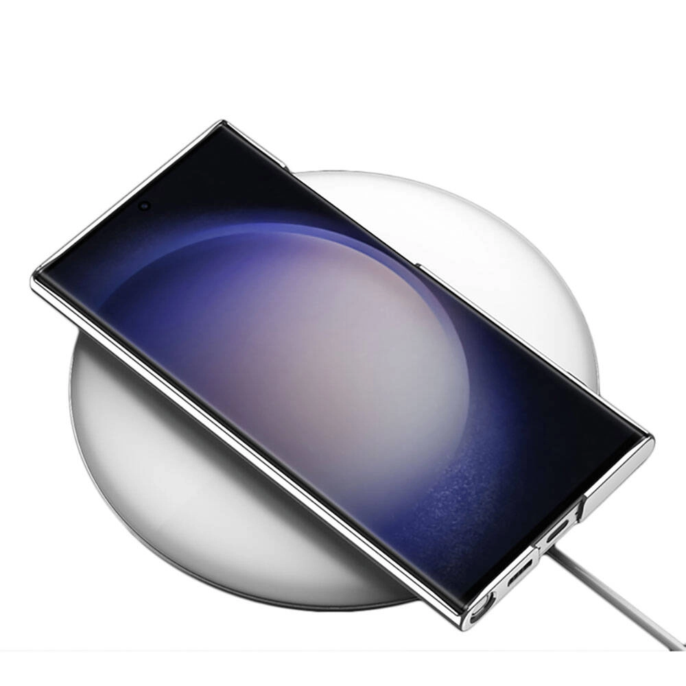 Galaxy Uyumlu S24 Ultra Kılıf Zore Kamera Korumalı Şeffaf Dikey Standlı Ays Kapak