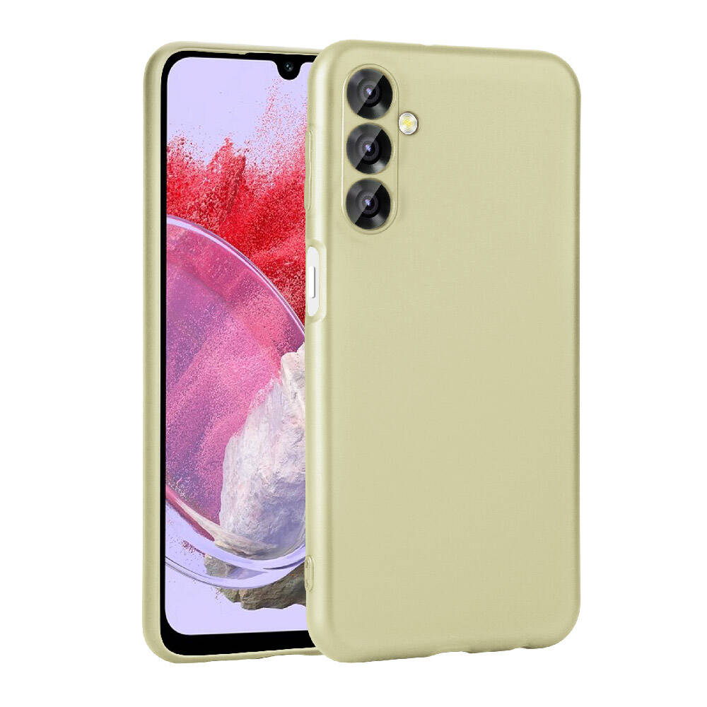 Galaxy Uyumlu M34 5G Kılıf Zore Premier Silikon Kapak-Gold