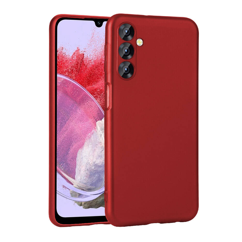 Galaxy Uyumlu M34 5G Kılıf Zore Premier Silikon Kapak-Kırmızı