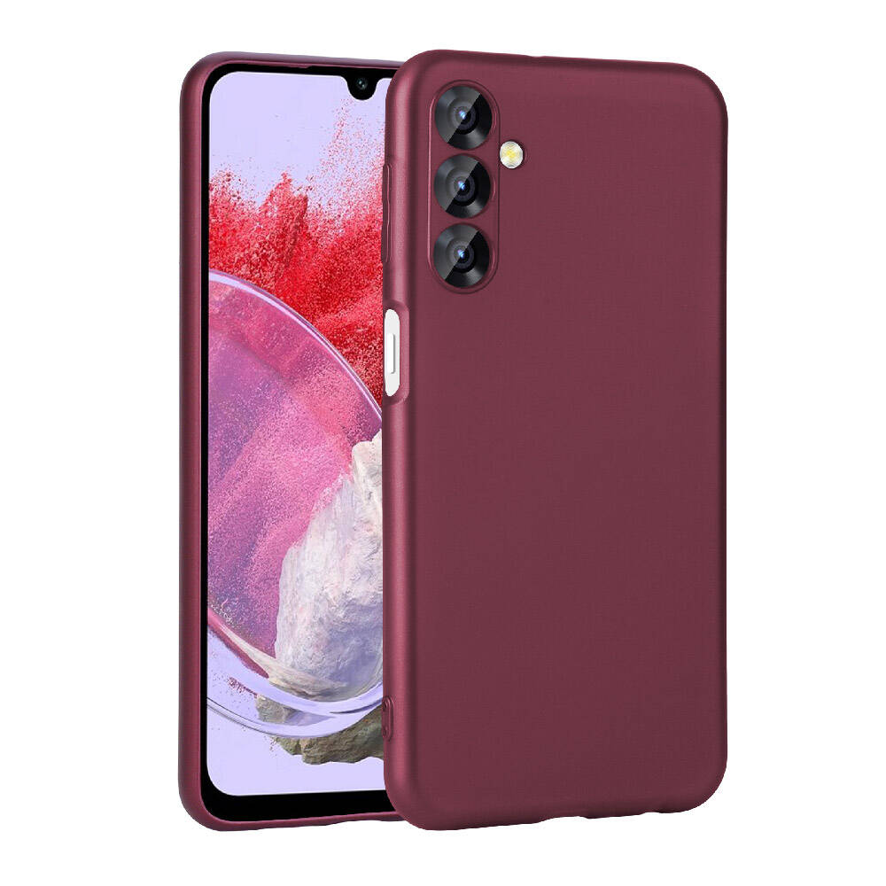 Galaxy Uyumlu M34 5G Kılıf Zore Premier Silikon Kapak-Mürdüm