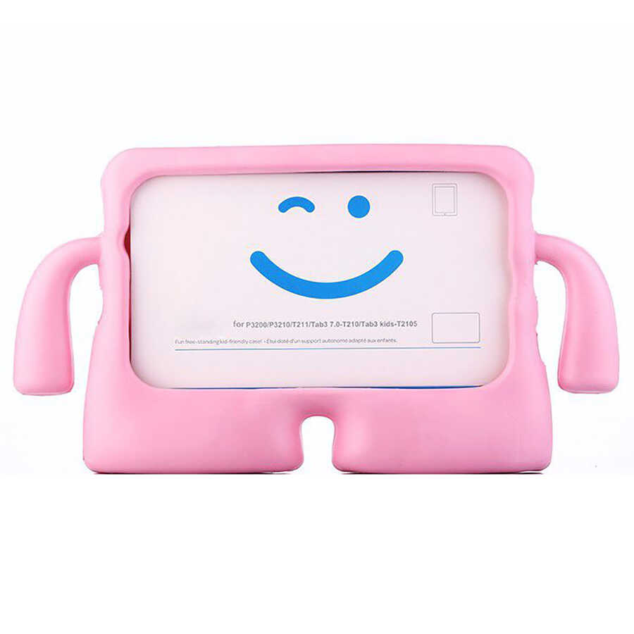 Galaxy Uyumlu Tab A9 Zore Çocuk Standlı Tablet Kılıf-Pembe